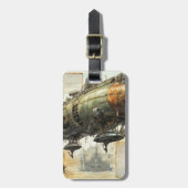  Steampunk Zeppelin (8) Bagagelabel (Voorkant verticaal)