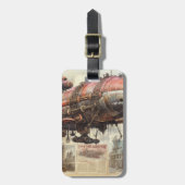 Steampunk Zeppelin (9) Bagagelabel (Voorkant verticaal)