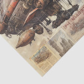 Steampunk Zeppelin (9) Tissue Paper Tissuepapier (Detail)