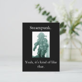 Steampunk. Zo is het. Briefkaart (Staand voorkant)