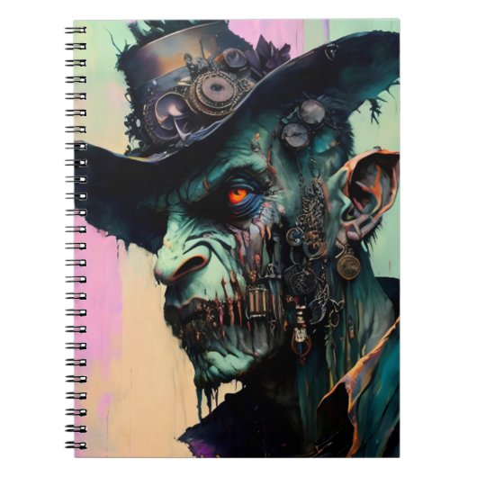 Steampunk Zombie Cowboy Notitieboek (Voorkant)