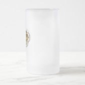 Steampunkhart met een manometer matglas bierpul (Center)