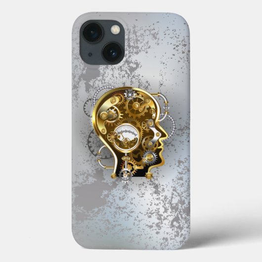 Steampunkhoofd met manometer Case-Mate iPhone case (Achterkant)