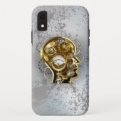 Steampunkhoofd met manometer Case-Mate iPhone case (Achterkant)