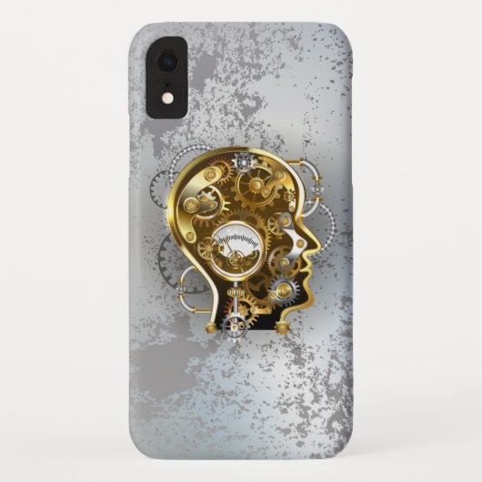 Steampunkhoofd met manometer Case-Mate iPhone case (Achterkant)