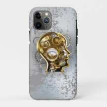 Steampunkhoofd met manometer