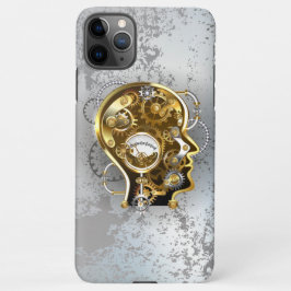 Steampunkhoofd met manometer iPhone 11Pro max hoesje