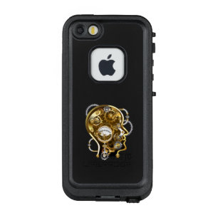 Steampunkhoofd met manometer LifeProof FRÄ’ iPhone SE/5/5s hoesje