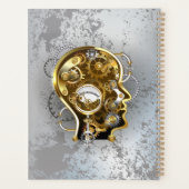 Steampunkhoofd met manometer planner (Achterkant)