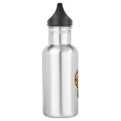 Steampunkhoofd met manometer waterfles (Links)