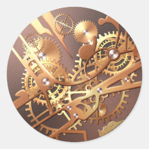 steampunkhorlogebandjes ronde sticker