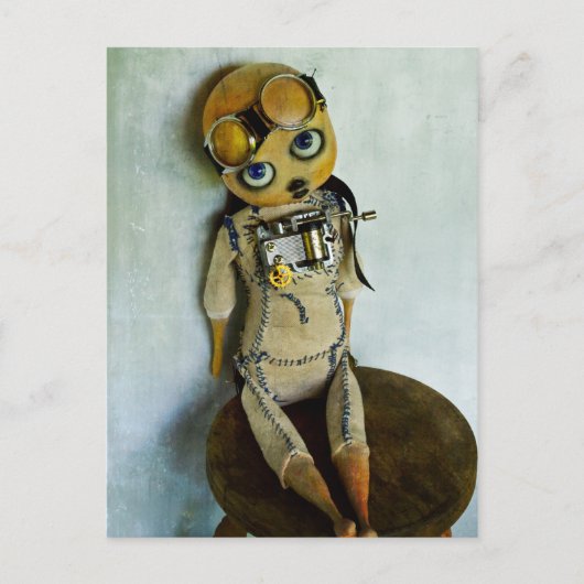 steampunkkaarten briefkaart (Voorkant)