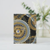 Steampunkmachine Briefkaart (Staand voorkant)