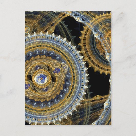 Steampunkmachine Briefkaart (Voorkant)