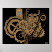Steampunkmachines (Brassy) Poster (Voorkant)