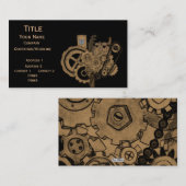 Steampunkmachines (Brassy) Visitekaartje (Voorkant / Achterkant)