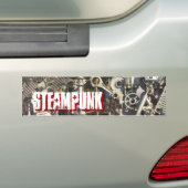 Steampunkmachines Bumpersticker (Op auto)