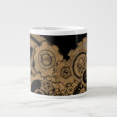 Steampunkmachines (koper) extra grote mok (Voorkant)