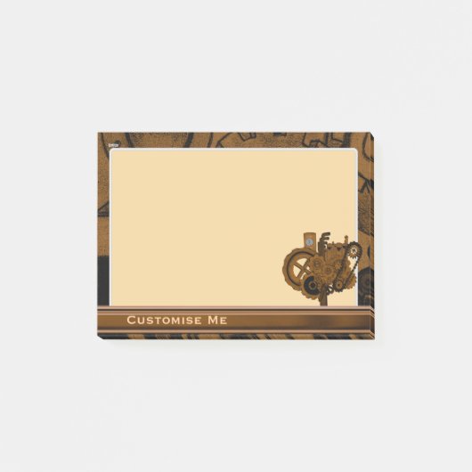 Steampunkmachines (koper) post-it® notes (Voorkant)