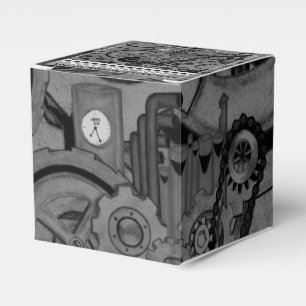 Steampunkmachines (monochrome) bedankdoosjes
