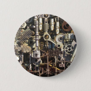 Steampunkmachines Ronde Button 5,7 Cm