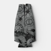 Steampunkmachines (volledige kleur) flesjeskoeler (Achterkant)