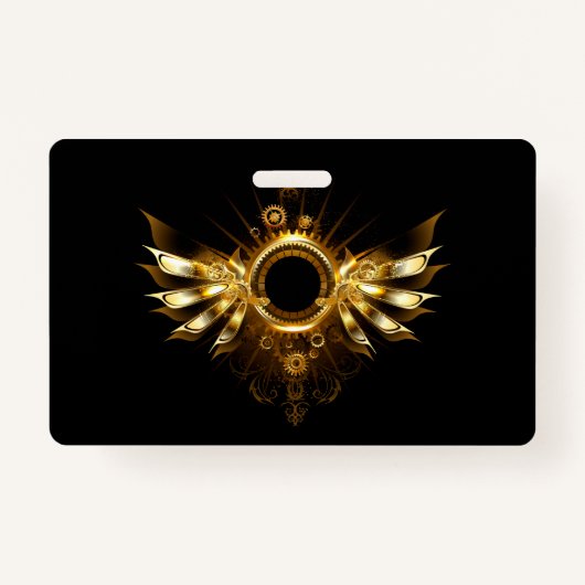 Steampunkvleugels Badge (Voorkant)