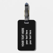 Steampunkvleugels Bagagelabel (Achterkant verticaal)