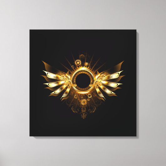 Steampunkvleugels Canvas Afdruk (Voorkant)