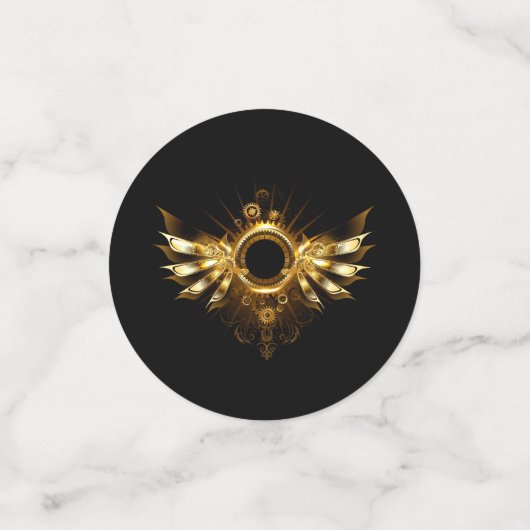 Steampunkvleugels Confetti (Kleine voorkant)