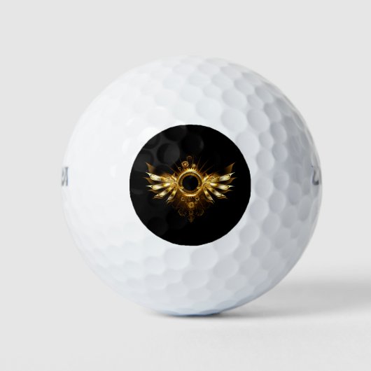 Steampunkvleugels Golfballen (Voorkant)