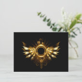 Steampunkvleugels Informatiekaartje (Staand voorkant)