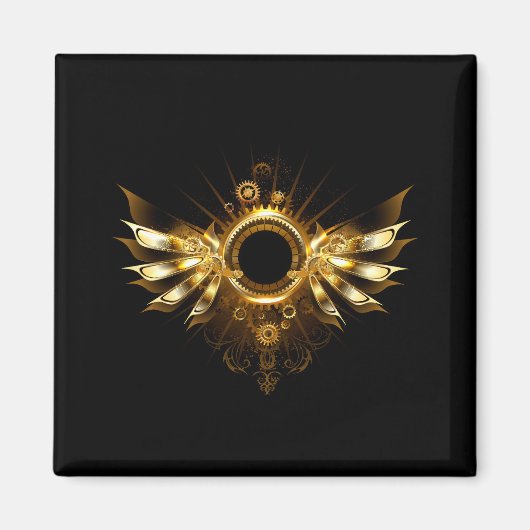 Steampunkvleugels Magneet (Voorkant)