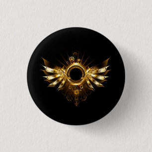 Steampunkvleugels Ronde Button 3,2 Cm
