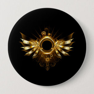Steampunkvleugels Ronde Button 4,0 Cm