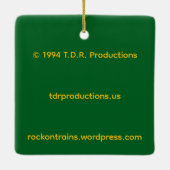 "Steam's Final Hour" by Tom Rock Ceramic Ornament (Achterkant)