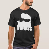 Steamtrainesymbool - wit t-shirt (Voorkant)