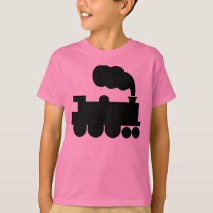 Steamtrainesymbool - zwart t-shirt