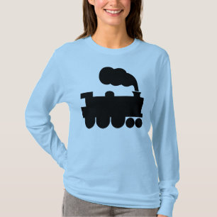 Steamtrainesymbool - zwart t-shirt