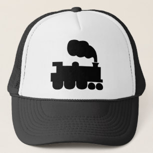 Steamtrainesymbool - zwart trucker pet