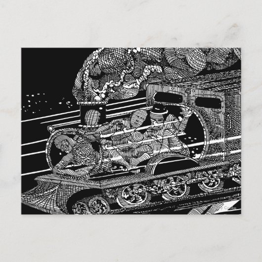 STEAMTREIN BRIEFKAART (Voorkant)