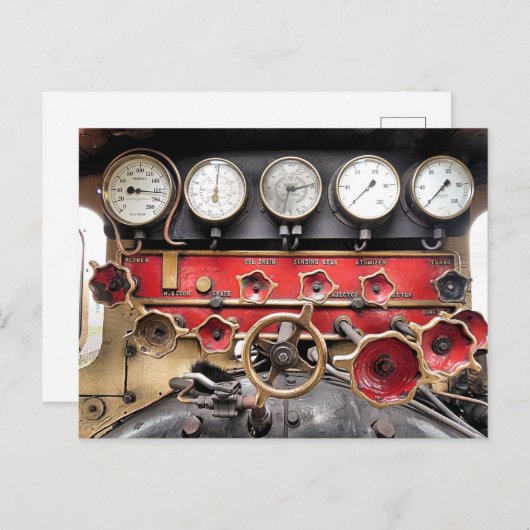 STEAMTREIN BRIEFKAART (Voorkant / Achterkant)