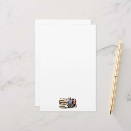 STEAMTREIN BRIEFPAPIER (Voorkant / Achterkant in situ)