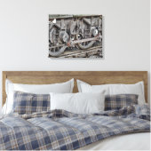 STEAMTREIN CANVAS AFDRUK (Insitu (Slaapkamer))