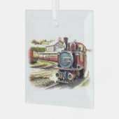 STEAMTREIN GLAS ORNAMENT (Voorkant links)