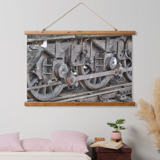 STEAMTREIN HANGEND WANDKLEED (Slaapkamer)