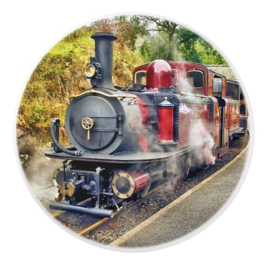 STEAMTREIN KERAMISCHE KNOP (Voorkant)