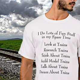 Steamtrein Lover Fan - Wat ik in de vrije tijd doe T-shirt