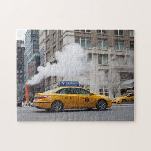 Steamy Day New York City NYC Yellow Taxi Cab Legpuzzel
