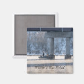 Steamy Winter Fishing Lake Taneycomo Magnet (Recto/Verso)